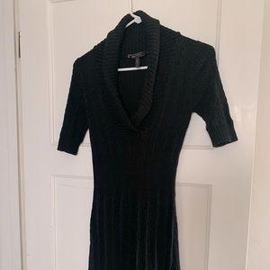 Black cowl neck BCBG sweater dress, size S